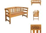 Vidaxl Panchina Da Giardino 157 Cm In Legno Massiccio Di Acacia - Panchine Da Giardino