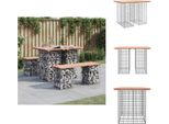 Vidaxl Panchina Da Giardino In Gabbione 100X70X72 Cm In Legno Massiccio Di Abete Douglas - Panchine Da Giardino