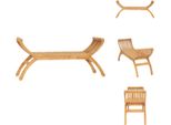 Vidaxl Panchina Da Giardino 120 Cm In Legno Massiccio Di Teak - Panchine Da Giardino