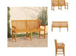 Vidaxl Panchina Da Giardino 150 Cm In Legno Massiccio Di Acacia - Panchine Da Giardino