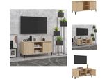 Mobile Tv Vidaxl Con Gambe In Metallo Rovere Sonoma 103,5X35X50 Cm - Mobili Tv