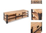 Vidaxl Tv Lowboard In Legno Massiccio Di Acacia 140 X 40 X 45 Cm - Mobili Tv