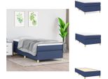 Vidaxl Letto Boxspring Blu 80X200 Cm In Tessuto - Letti E Strutture Letto
