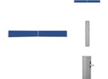 Vidaxl Tenda Laterale Estensibile 140X1200 Cm Blu - Ombrelloni E Tende Da Sole