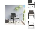 Vidaxl Sedie Da Pranzo Da Giardino 2 Pezzi In Pp Rattan Nero - Sedie Da Giardino