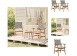 Vidaxl Sedie Da Giardino 2 Pz. Legno Massiccio Di Acacia - Sedie Da Giardino