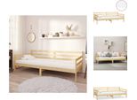 Vidaxl Letto Da Giorno Con Materasso 90X200 Cm In Legno Di Pino Massiccio - Letti E Strutture Letto