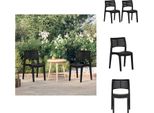 Vidaxl Sedie Da Giardino 2 Pz. Polipropilene Antracite - Sedie Da Giardino