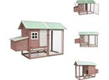 Vidaxl Gabbia Per Polli Moka 170X81X110 Cm In Legno Massiccio Di Pino E Abete - Habitat E Recinti Per Piccoli Animali