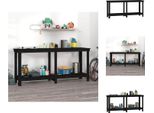 Vidaxl Banco Da Lavoro Nero 180X50X80 Cm In Legno Di Pino Massiccio - Banchi Da Lavoro