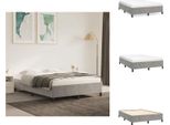 Vidaxl Struttura Letto Grigio Chiaro 140X200 Cm In Velluto - Letti E Strutture Letto