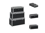 Vidaxl Valigetta 3 Pezzi In Alluminio Nero - Cassette Portautensili