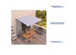 Vidaxl Tenda Da Sole Manuale A Scomparsa 400X350 Cm Blu E Bianco - Tende Da Sole