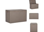 Vidaxl Cassetta Da Giardino 180 L Marrone In Pp Rattan - Cassette Da Giardino