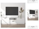 Mobile Tv Vidaxl Bianco 140X35X40 Cm In Legno - Mobili Tv