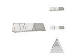 Vidaxl Gabbia Per Conigli Grigio 302,5X80,5X71 Cm Acciaio Zincato - Habitat E Recinti Per Piccoli Animali