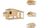 Vidaxl Gabbia Per Polli In Legno Massiccio Di Pino 178X67X92 Cm - Habitat E Recinti Per Piccoli Animali