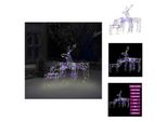 Vidaxl Set Di 3 Renne Led Decorazione Natalizia 229 Led - Illuminazione Natalizia