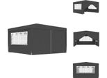 Vidaxl Tenda Professionale Per Feste Con Pareti Laterali 4×4 M Antracite 90 G/M² - Padiglioni E Tende Per Feste