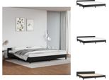 Vidaxl Struttura Letto Con Testiera Nera 200X200 Cm In Pelle Finta - Letti E Strutture Letto