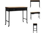 Vidaxl Consolle In Mdf E Legno Di Abete 100 X 33,5 X 80 Cm - Tavoli Laterali