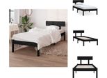 Vidaxl Letto In Legno Massiccio Di Pino Nero 90X190 Cm - Letti E Strutture Letto