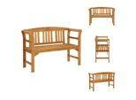 Vidaxl Panchina Da Giardino 114 Cm In Legno Massiccio Di Acacia - Panchine Da Giardino