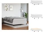 Vidaxl Letto A Molle Bianche 140X200 Cm In Pelle Finta - Letti & Strutture Letto