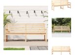 Vidaxl Panca Da Giardino 203,5X48X91,5 Cm In Legno Di Pino Massiccio - Panche Da Giardino