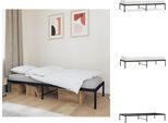 Vidaxl Struttura Letto In Metallo Nero 90X190 Cm - Letti E Strutture Letto