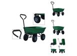Vidaxl Carrello Ribaltabile Da Giardino 300 Kg 75 L Verde - Carrelli E Carrelli Portasacchi