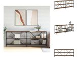Vidaxl Tavolo Consolle Rovere Fumé 200X30X75 Cm Materiale A Base Di Legno E Ferro - Tavolini
