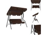 Vidaxl Dondolo Hollywood Marrone Caffè 170×110×153 Cm - Dondoli Hollywood