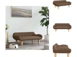 Vidaxl Letto Per Cani Marrone 70X40X24 Cm In Tessuto - Letti Per Cani