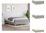 Vidaxl Letto A Molle Insacchettate Grigio Chiaro 140X190 Cm In Tessuto - Letti & Strutture Letto