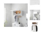 Vidaxl Armadio Bianco 70X32,5X35 Cm Materiale A Base Di Legno - Armadi