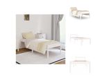 Vidaxl Letto Senior Bianco 90X200 Cm Pino Massiccio - Letti E Strutture Letto