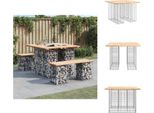Vidaxl Panchina Da Giardino In Gabbione 100X102X72 Cm In Legno Di Pino Massiccio - Panchine Da Giardino