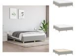 Vidaxl Struttura Letto Grigio Chiaro 140X190 Cm In Tessuto - Letti E Strutture Letto