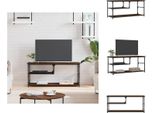 Vidaxl Mobile Tv Marrone Effetto Rovere 103X38X46,5Cm Materiale Legno Acciaio - Mobili Tv