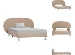 Vidaxl Struttura Letto Cappuccino-Marrone In Pelle Finta 100X200 Cm - Letti & Strutture Letto