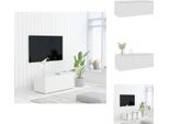 Mobile Tv Vidaxl Bianco 80X34X30 Cm In Legno - Mobili Tv