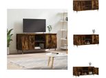 Mobile Tv Vidaxl Rovere Fumé 104X35X50 Cm Materiale A Base Di Legno - Mobili Tv