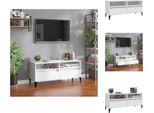 Mobile Tv Vidaxl Bianco 100X34,5X44,5 Cm In Legno - Mobili Tv