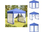 Vidaxl Tenda Per Feste Pieghevole Con Pareti Laterali Blu 2X2 M - Padiglioni E Tende Per Feste