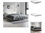 Vidaxl Struttura Letto Grigio Sonoma 140X190 Cm In Legno - Letti & Strutture Letto
