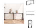 Vidaxl Tavolo Consolle Trasparente 200X35X75,5 Cm In Vetro Temperato - Tavolini