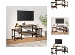 Mobile Tv Vidaxl Rovere Fumé 117X35X52 Cm Materiale A Base Di Legno - Mobili Tv