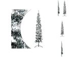 Vidaxl Mezzo Albero Di Natale Artificiale Con Neve Sottile 180 Cm - Alberi Di Natale