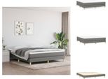 Vidaxl Letto A Molle Insacchettate Grigio Scuro 180X200 Cm Tessuto - Letti E Strutture Letto